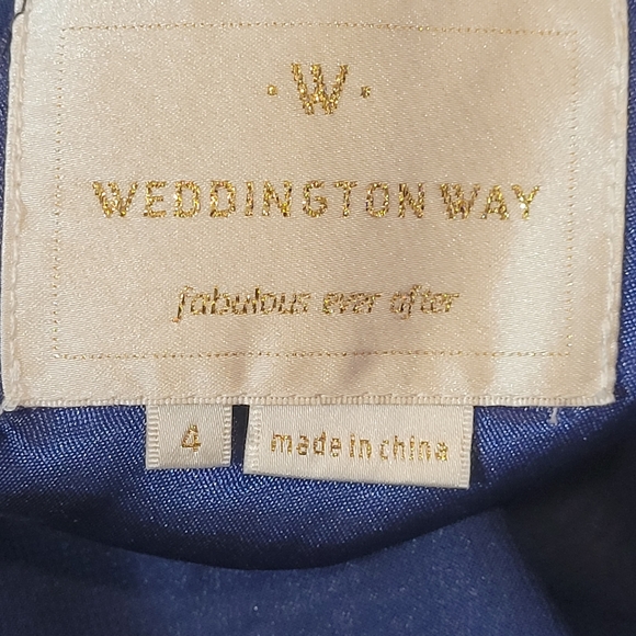 Weddington Way Navy Blue Halter Maxi Dress Size 4 - Picture 8 of 11